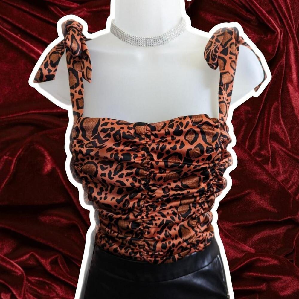 Orange black leopard